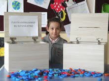 Engelliler vatandaşlar için 23 bin kapak toplandı