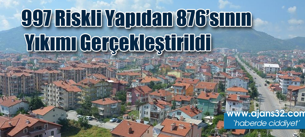 997 Riskli Yapıdan 876’sının Yıkımı Gerçekleştirildi