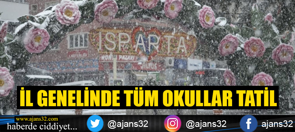 İl Genelinde Tüm Okullar Tatil