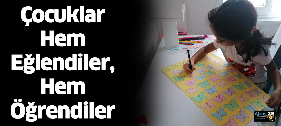 Çocuklar Hem Eğlendiler, Hem Öğrendiler