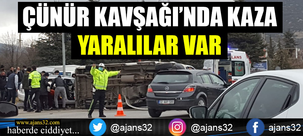 Çünür Kavşağı'nda Kaza: Yaralılar Var