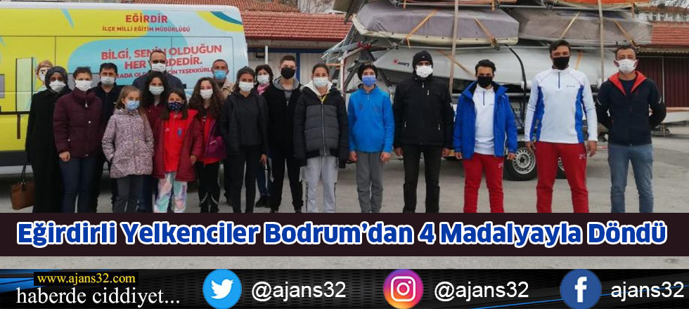 Eğirdirli Yelkenciler Bodrum’dan 4 Madalyayla Döndü