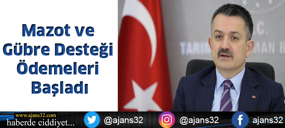 Mazot ve Gübre Desteği Ödemeleri Başladı