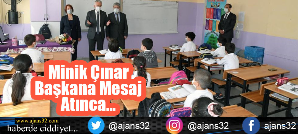 Minik Çınar Başkana Mesaj Atınca...