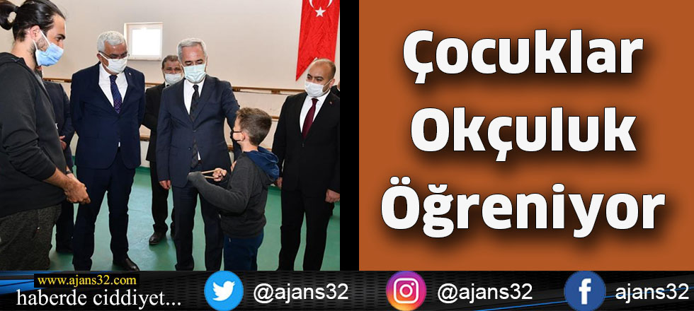 Çocuklar Okçuluk Öğreniyor