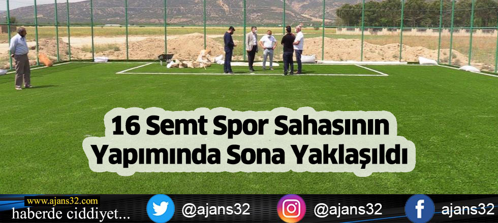 16 Semt Spor Sahasının Yapımında Sona Yaklaşıldı