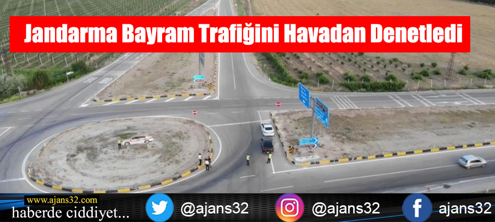 Jandarma Bayram Trafiğini Havadan Denetledi