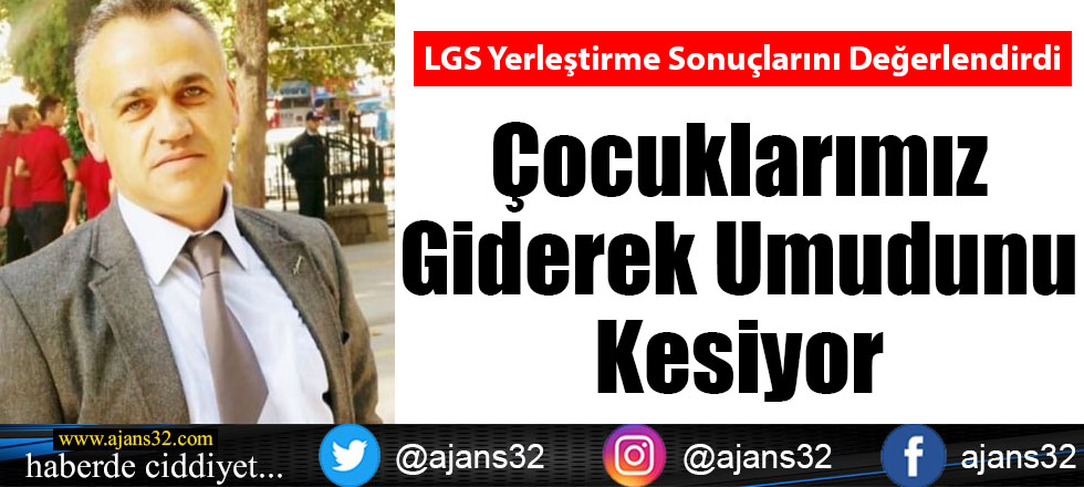 Çocuklarımız Giderek Umudunu Kesiyor