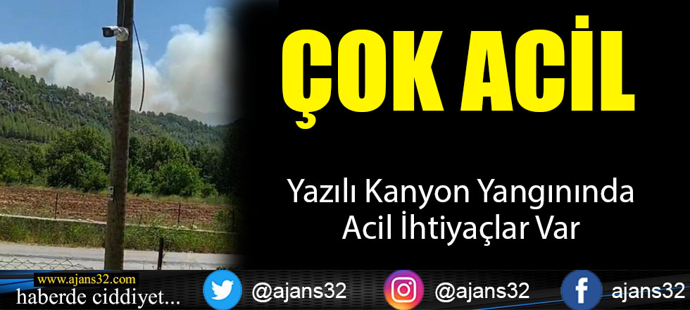 SÜTÇÜLER YANGININDA ACİL İHTİYAÇLAR VAR