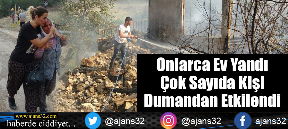 Onlarca Ev Yandı, Çok Sayıda Kişi Dumandan Etkilendi