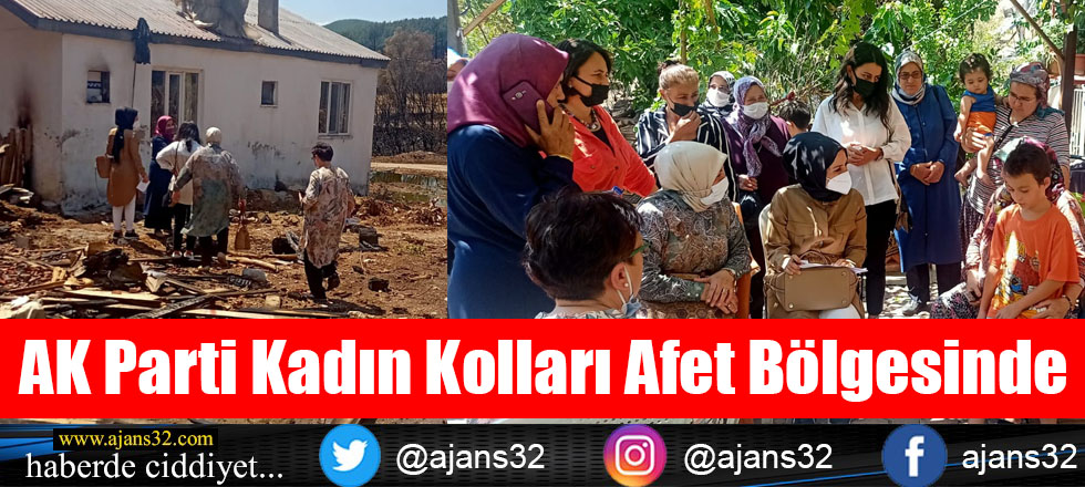 AK Parti Kadın Kolları Afet Bölgesi'nde