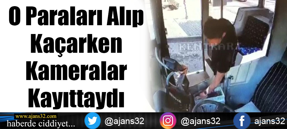 O Paraları Alıp Kaçarken Kameralar Kayıttaydı