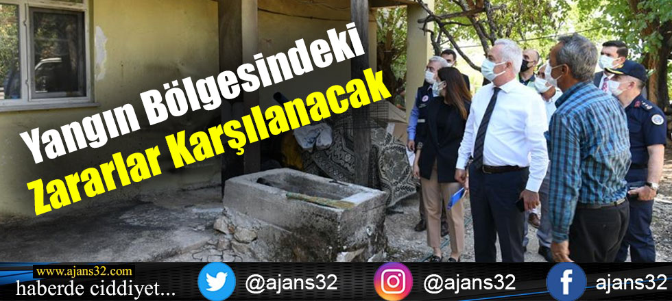 Yangın Bölgesindeki Zararlar Karşılanacak