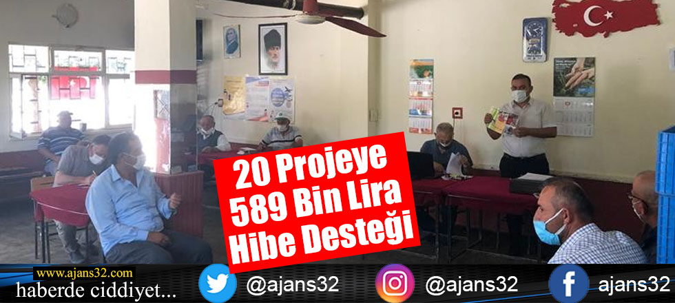 20 Projeye 589 Bin Lira Hibe Desteği