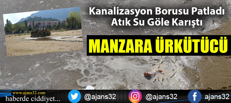 Eğirdir Gölü'nde Ürkütücü Manzara