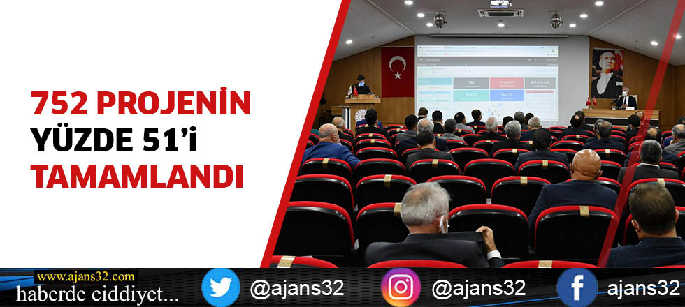 752 Projenin Yüzde 51’i Tamamlandı