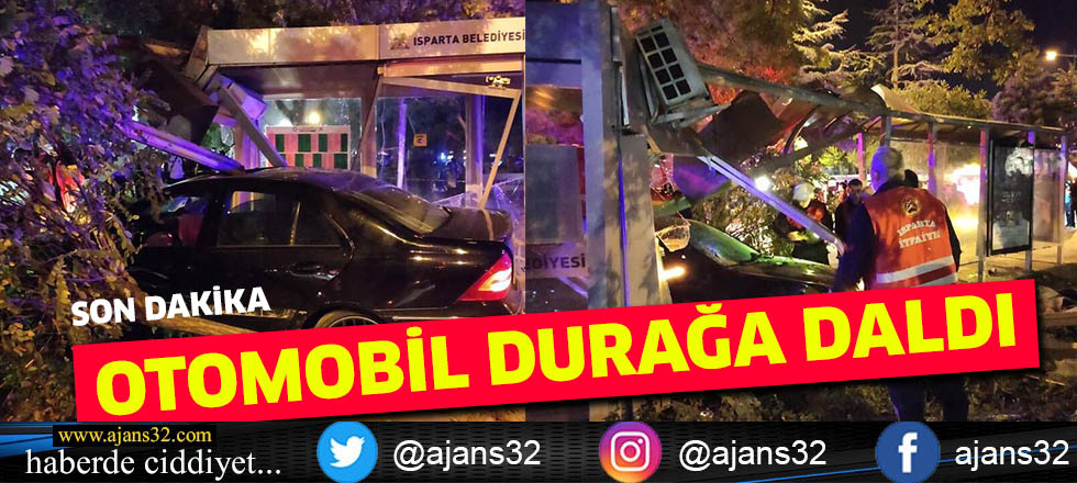 Otomobil Durağa Daldı