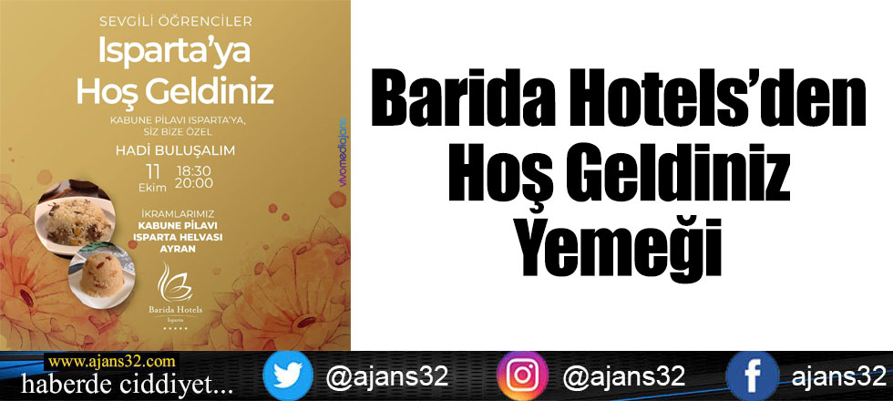 Barida Hotels’den Hoş Geldiniz Yemeği