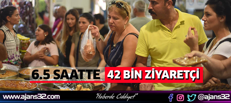 6.5 Saatte 42 Bin Ziyaretçi