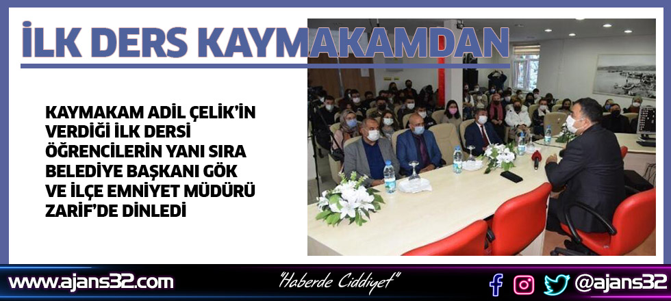 İlk Ders Kaymakamdan