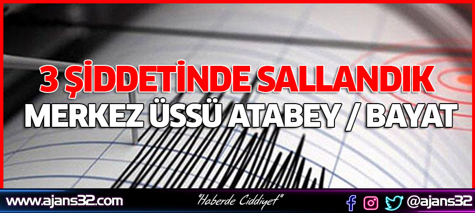 Isparta'da Deprem Oldu