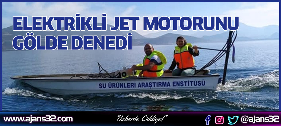 Elektrikli Jet Motorunu Gölde Denedi