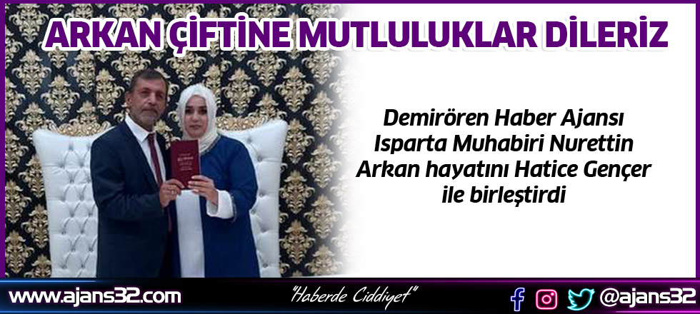 Arkan Çiftine Mutluluklar Dileriz