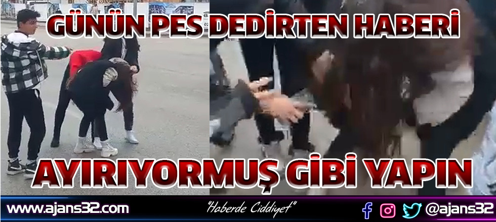 Kız öğrenciler birbirine girdi