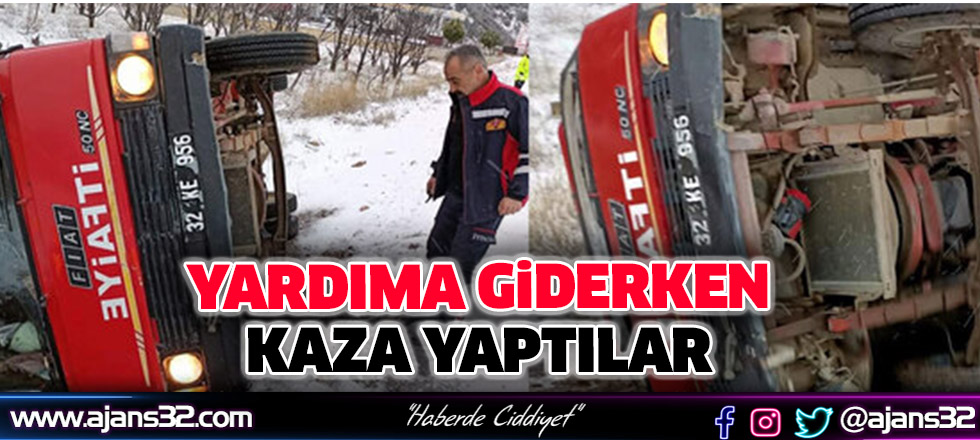 Yardıma Giderken Kaza Yaptılar