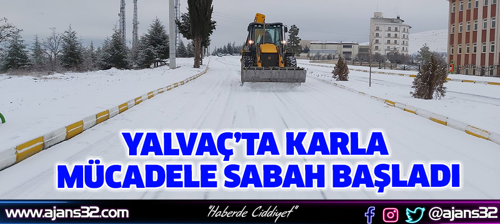 Karla Mücadele Sabah Erken Saatlerde Başladı