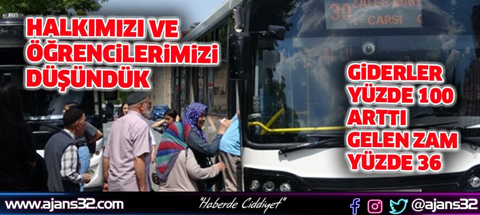 Halkımızı Ve Öğrencilerimizi Düşündük