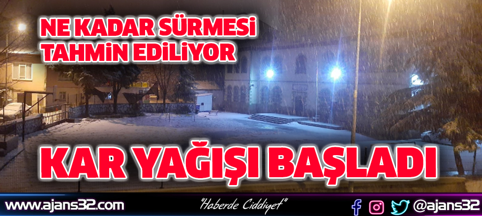 Kar Yağışı Başladı