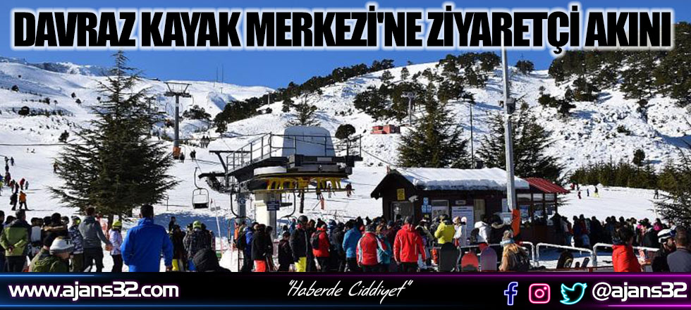 Davraz Kayak Merkezi'ne Ziyaretçi Akını