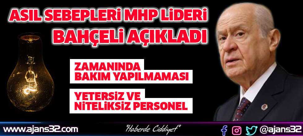 Asıl Sebepleri MHP Lideri Bahçeli Açıkladı