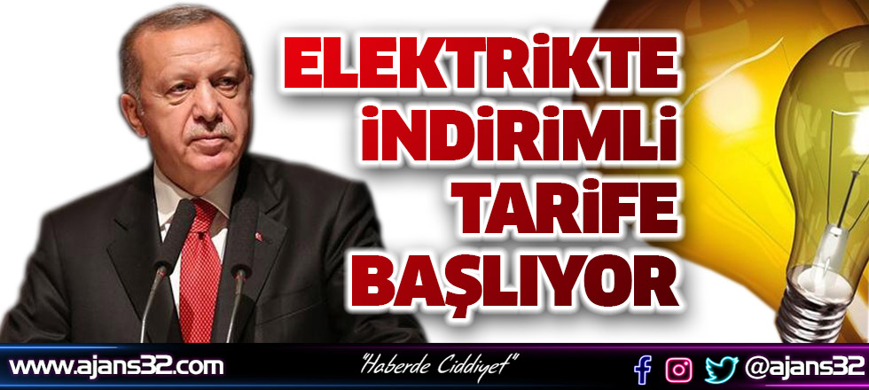 Elektrikte İndirimli Tarife Başlıyor