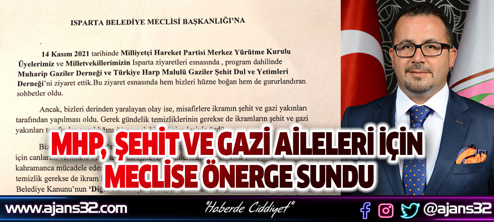 Mhp’nin Şehit Ve Gazi Aileleri Duyarlılığı