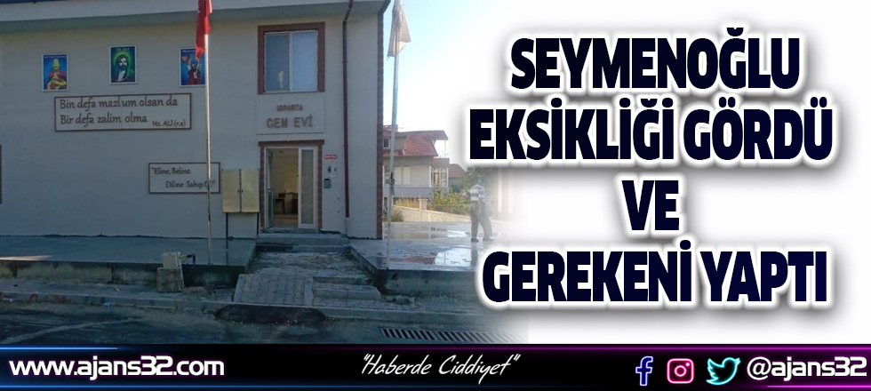 Vali Seymenoğlu Cemevindeki O Eksikliği Gördü Ve Gerekeni Yaptı