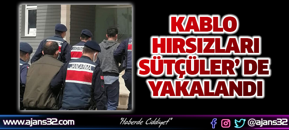 Kablo Hırsızlıarı Sütçüler'de Yakalandı