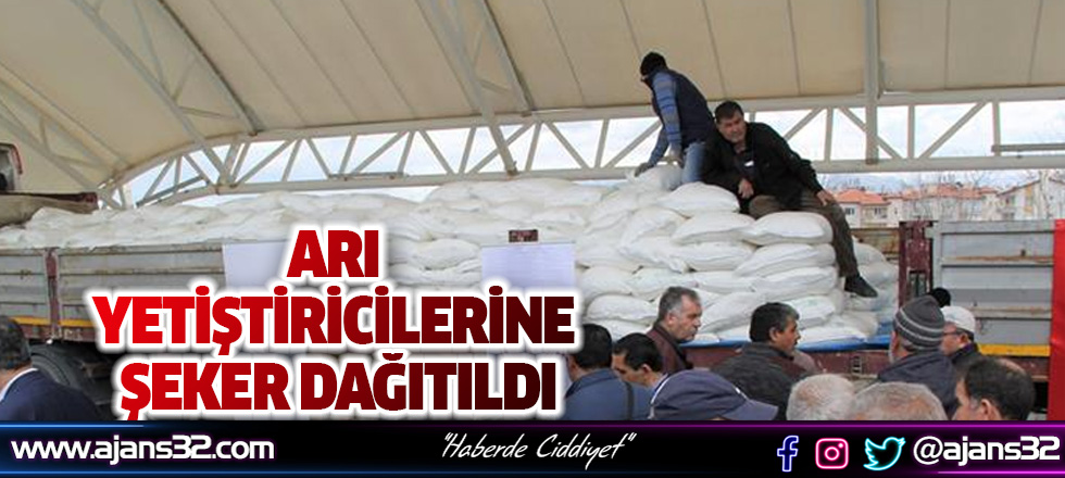 Arı Yetiştiricilerine Şeker Dağıtıldı