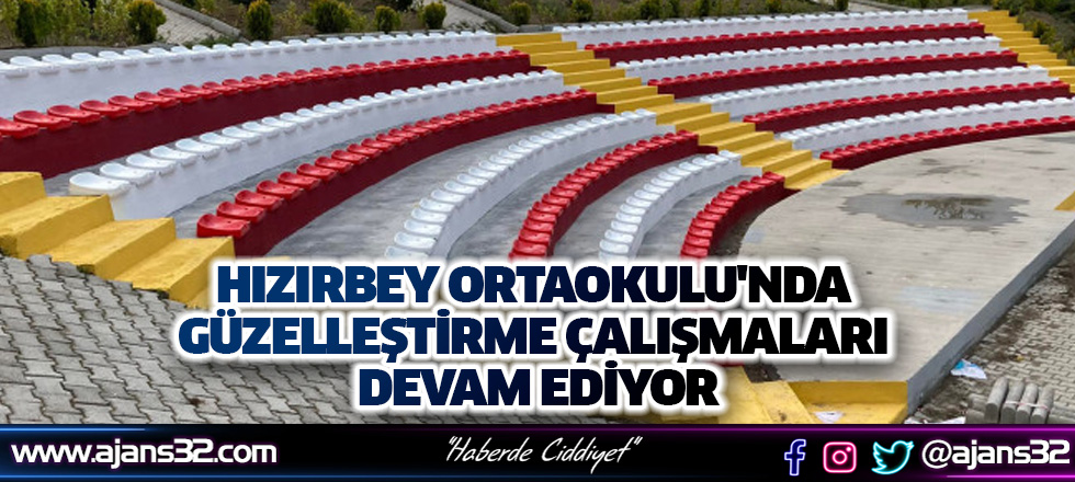 Hızırbey Ortaokulu'nda Güzelleştirme Çalışmaları Devam Ediyor