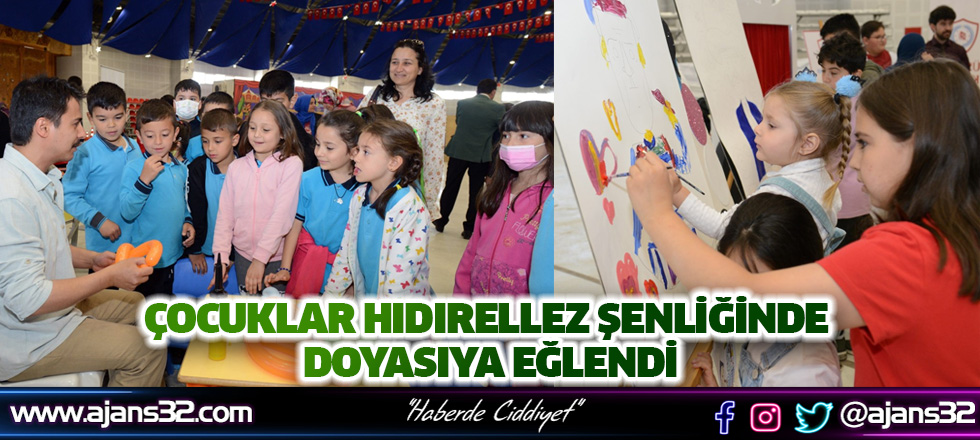 Çocuklar Hıdırellez Şenliğinde Doyasıya Eğlendi