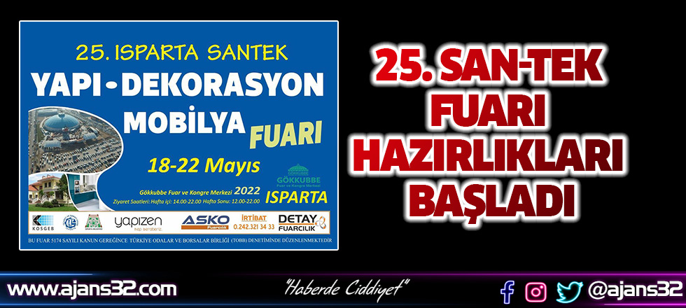 25. San-Tek Fuarı Hazırlıkları Başladı