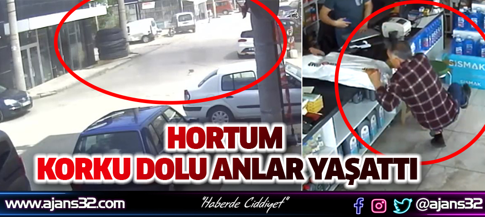 Hortum Korku Dolu Anlar Yaşattı (Video)