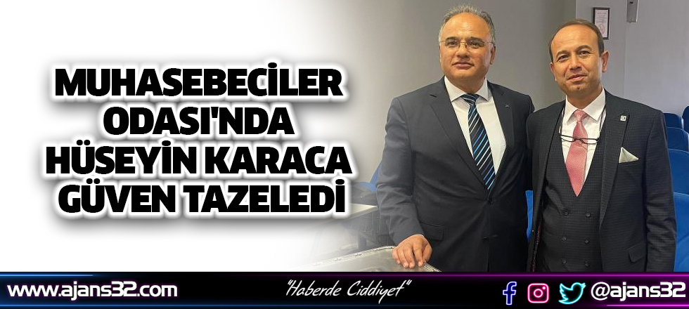 Muhasebeciler Odası'nda Hüseyin Karaca Güven Tazeledi