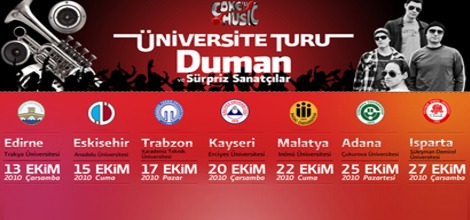 Sertap Erener ve Duman SDÜ'ye geliyor