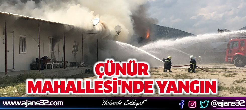 Çünür Mahallesi'nde Yangın