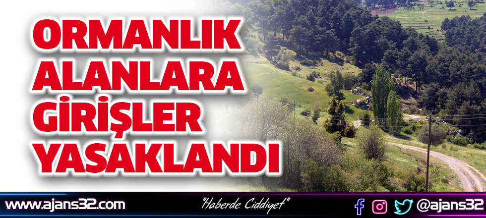 Ormanlık Alanlara Girişler Yasaklandı