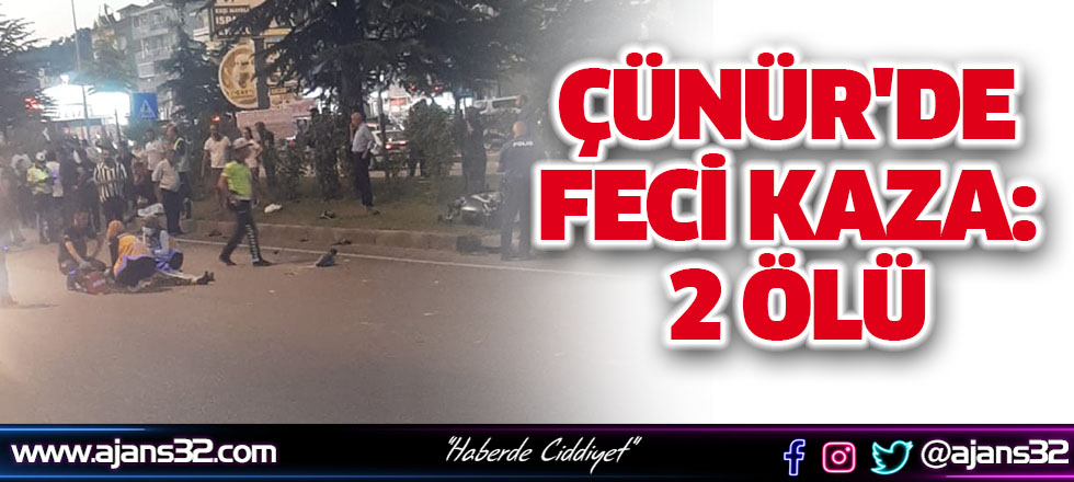 Çünür'de Feci Kaza: 2 Ölü