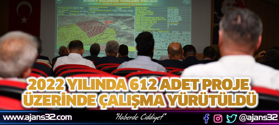 2022 Yılı Ortasına Kadar 612 Adet Proje Üzerinde Çalışma Yürütüldü