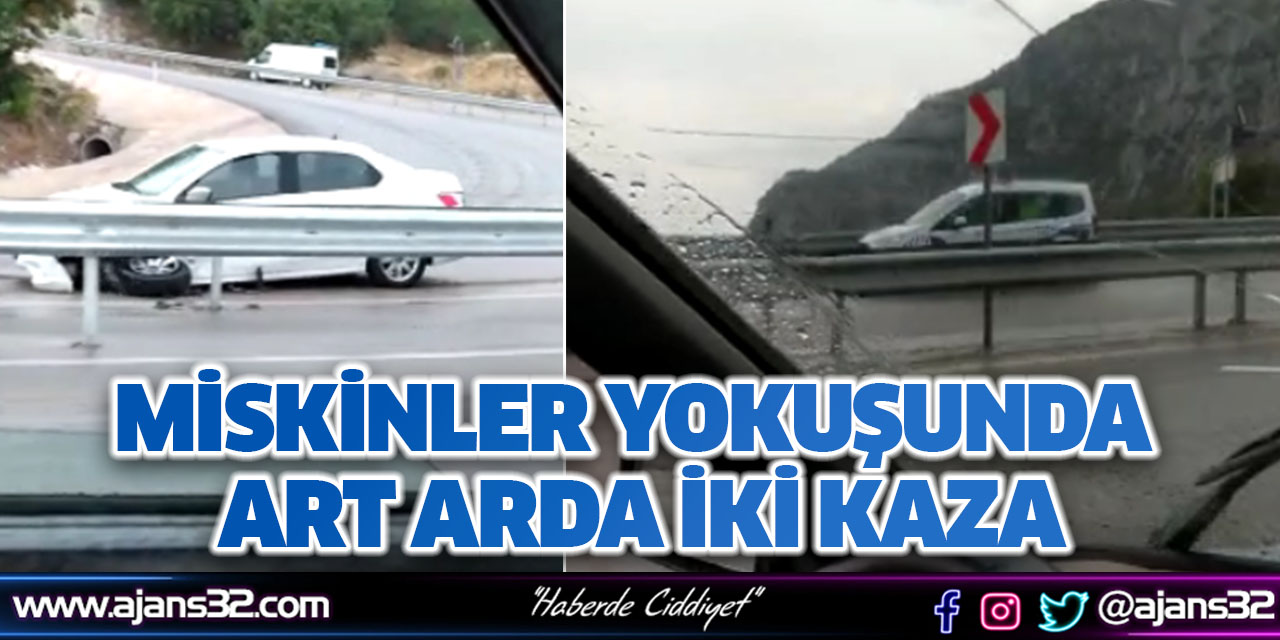 Miskinler Yokuşunda Art Arda İki Kaza